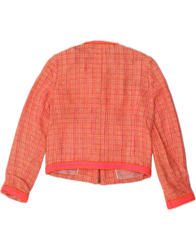 J. CREW Womens Crop Blazer Jacket US 8 Medium Red Cotton | Vintage J. Crew | Thrift | Second-Hand J. Crew | Used Clothing | Messina Hembry 