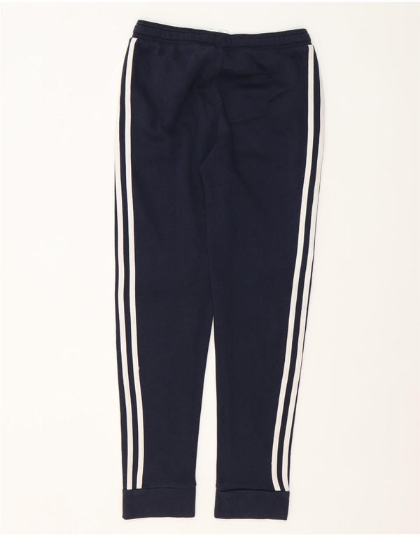 Adidas Boys Tracksuit Trousers Joggers 13-14 Years  Navy Blue Cotton