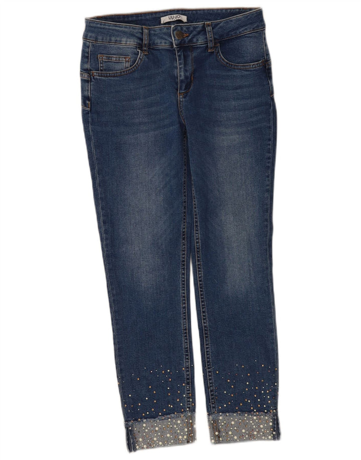 Liu Jo Womens Cropped Jeans W28 L25 Blue