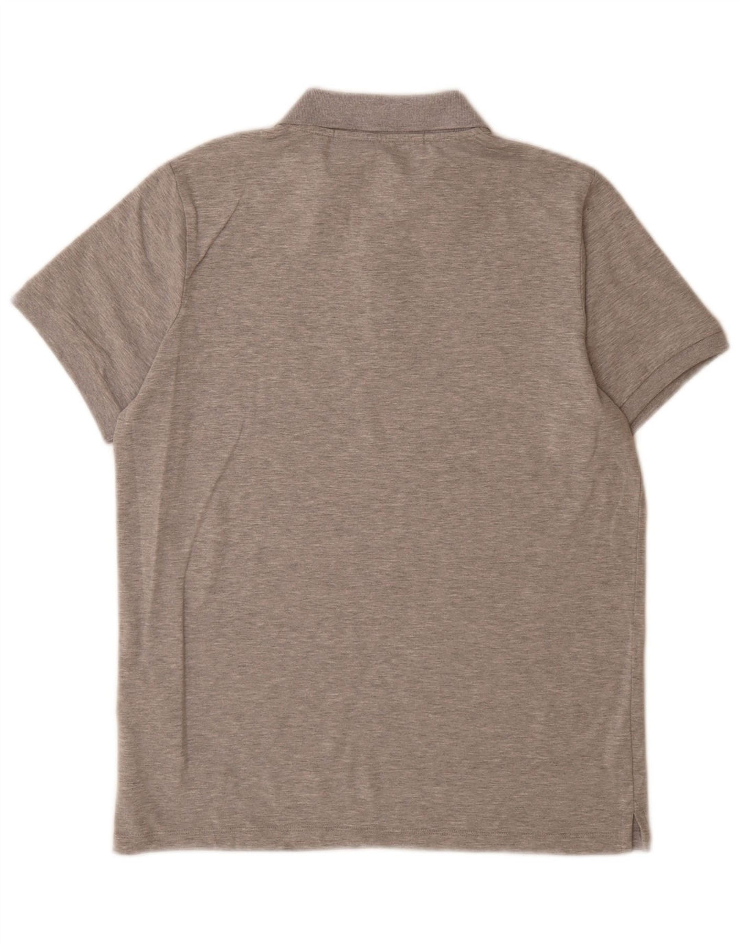 Karl Lagerfeld Mens Graphic Polo Shirt Medium Grey Flecked Cotton