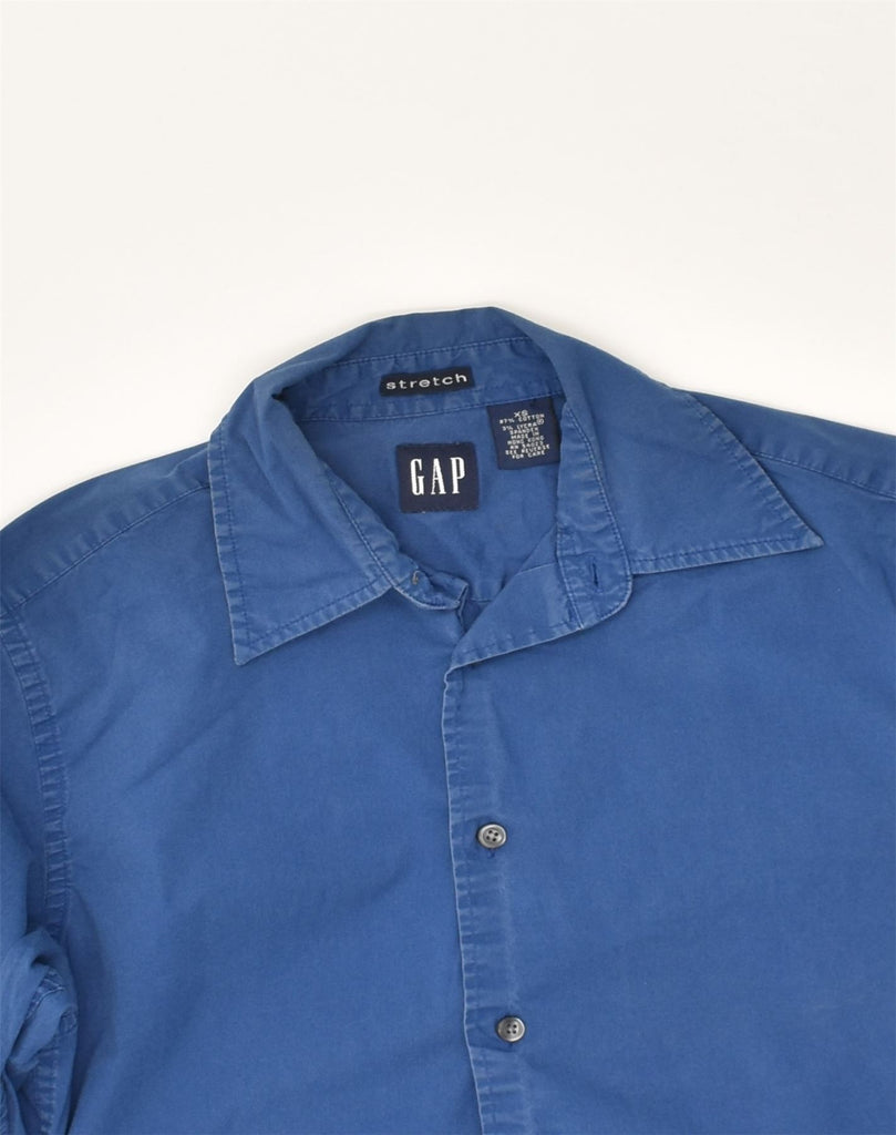 GAP Mens Stretch Shirt XS Blue Cotton | Vintage Gap | Thrift | Second-Hand Gap | Used Clothing | Messina Hembry 