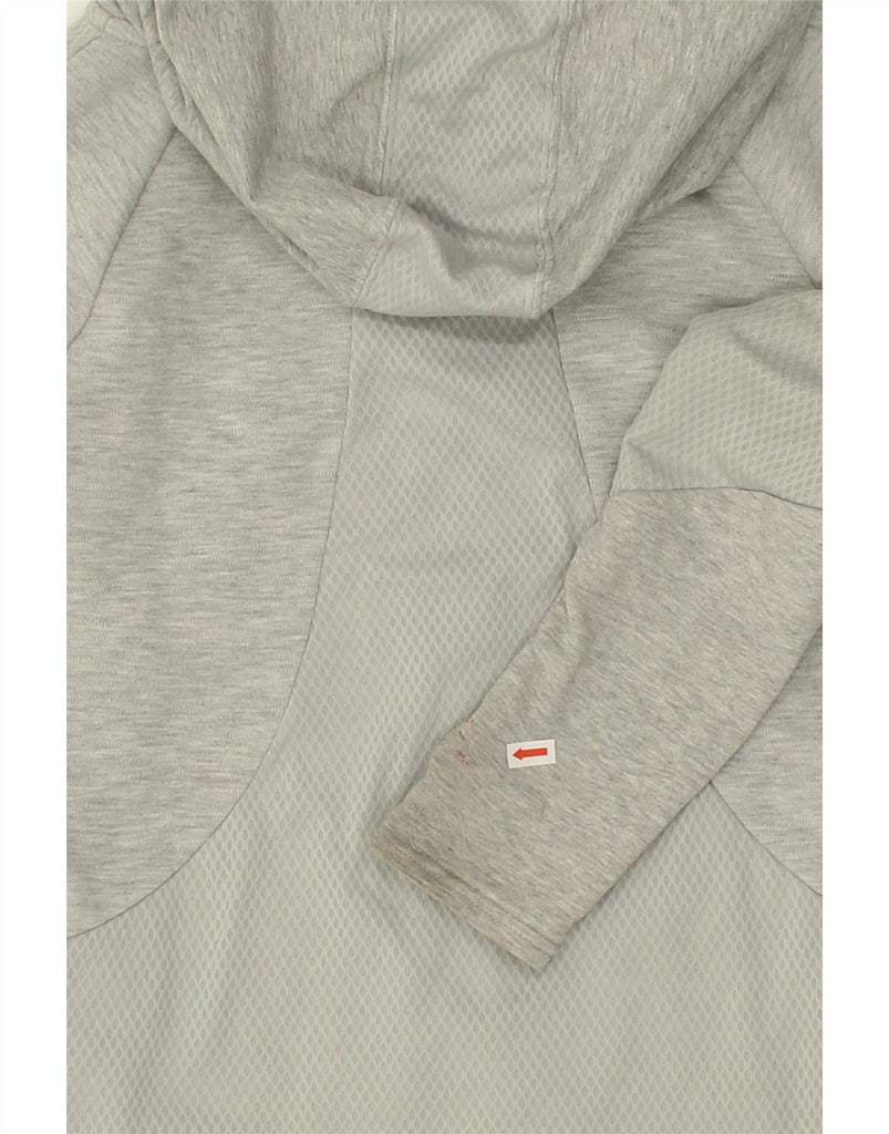 PUMA Womens Zip Hoodie Sweater UK 8 Small  Grey Polyester | Vintage Puma | Thrift | Second-Hand Puma | Used Clothing | Messina Hembry 