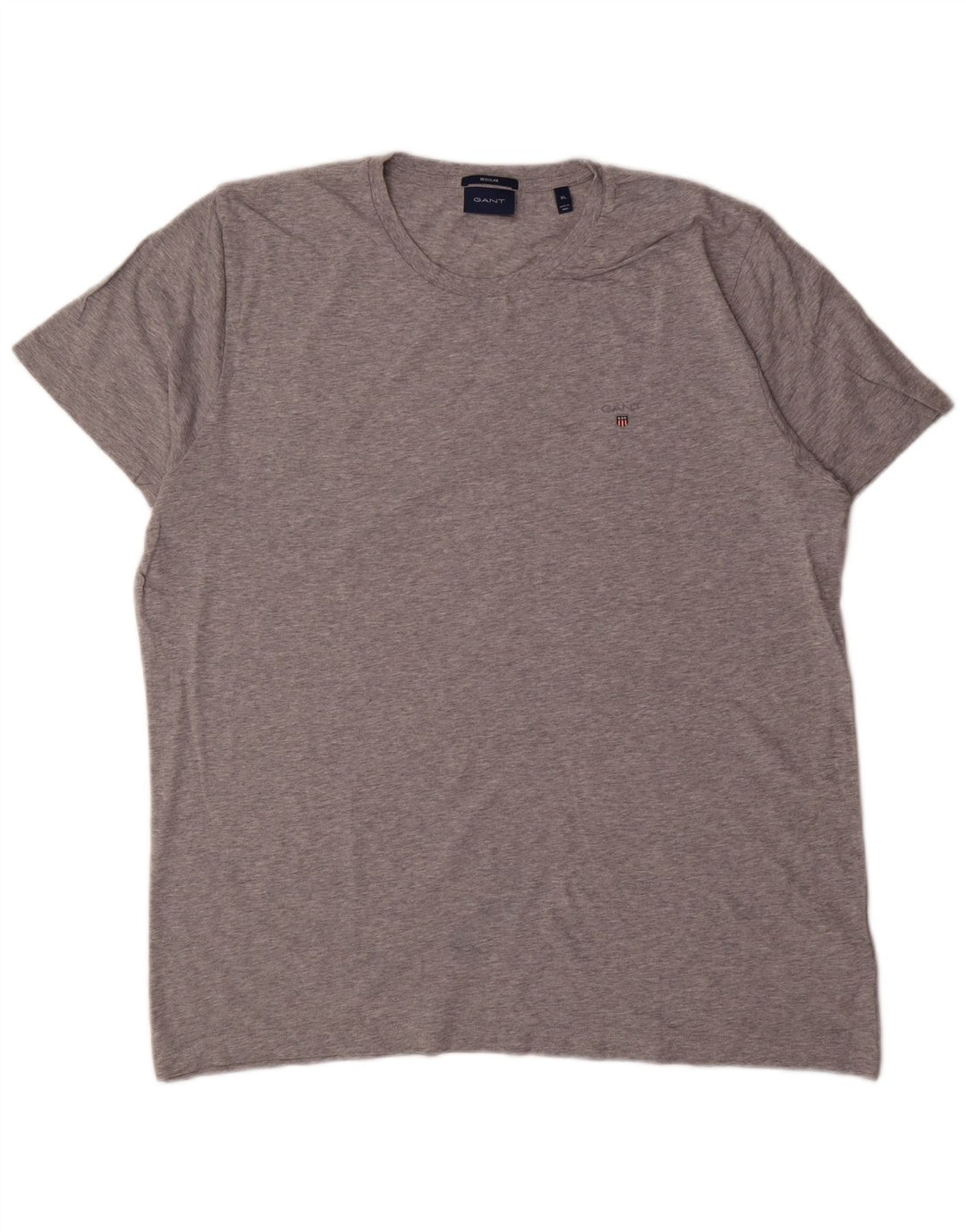 GANT Mens Regular Fit T-Shirt Top XL Grey Cotton