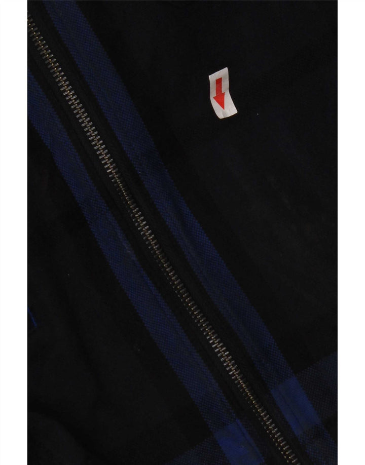 G-Star Mens Utility Jacket UK 40 Large Navy Blue Check Cotton
