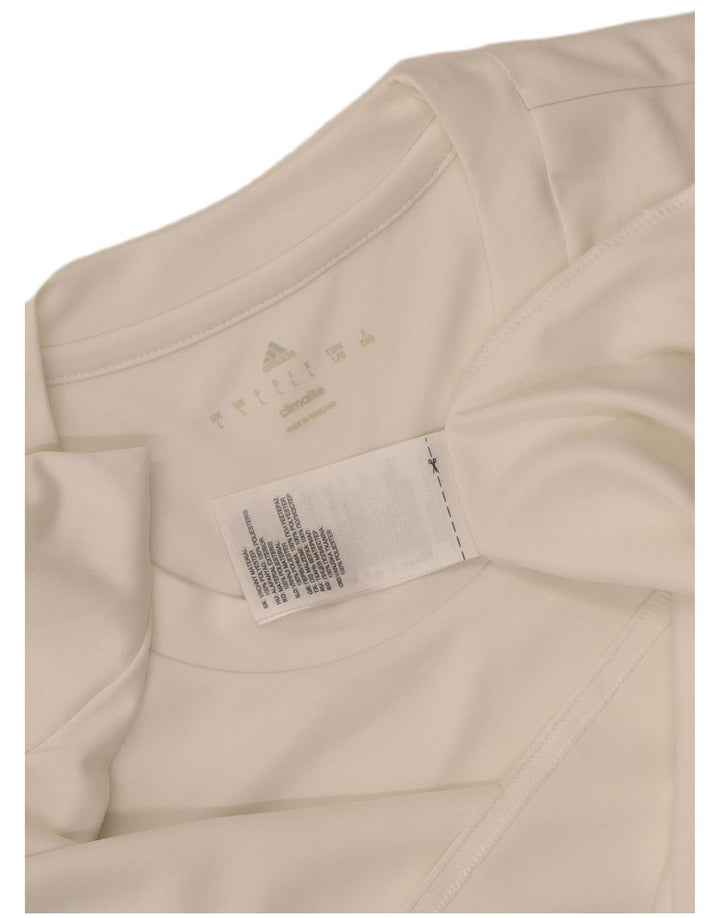 Adidas Mens Climalite T-Shirt Top Large White Polyester