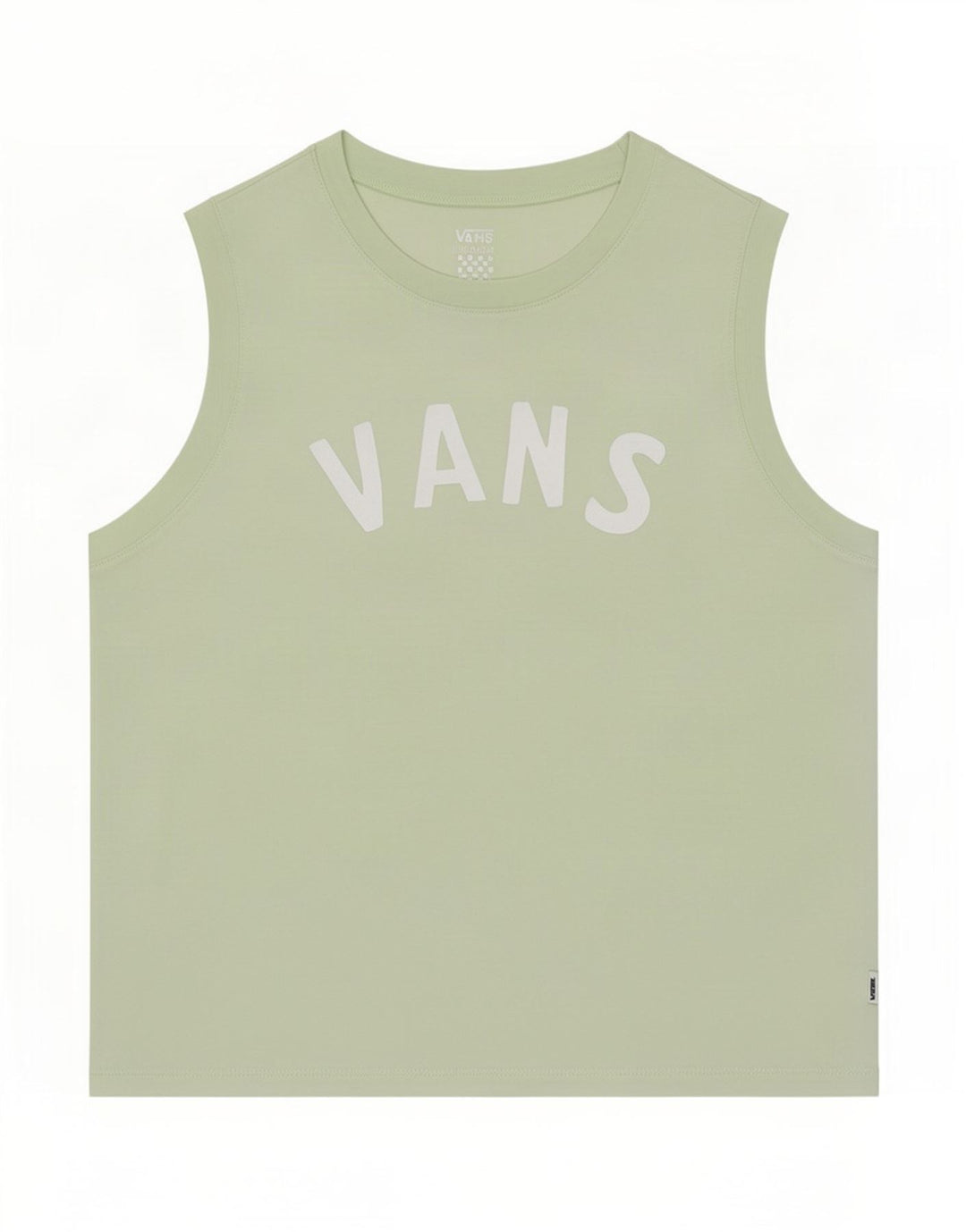 Vans Womens Graphic Vest Top UK 12 Medium Green