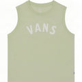 Vans Womens Graphic Vest Top UK 12 Medium Green