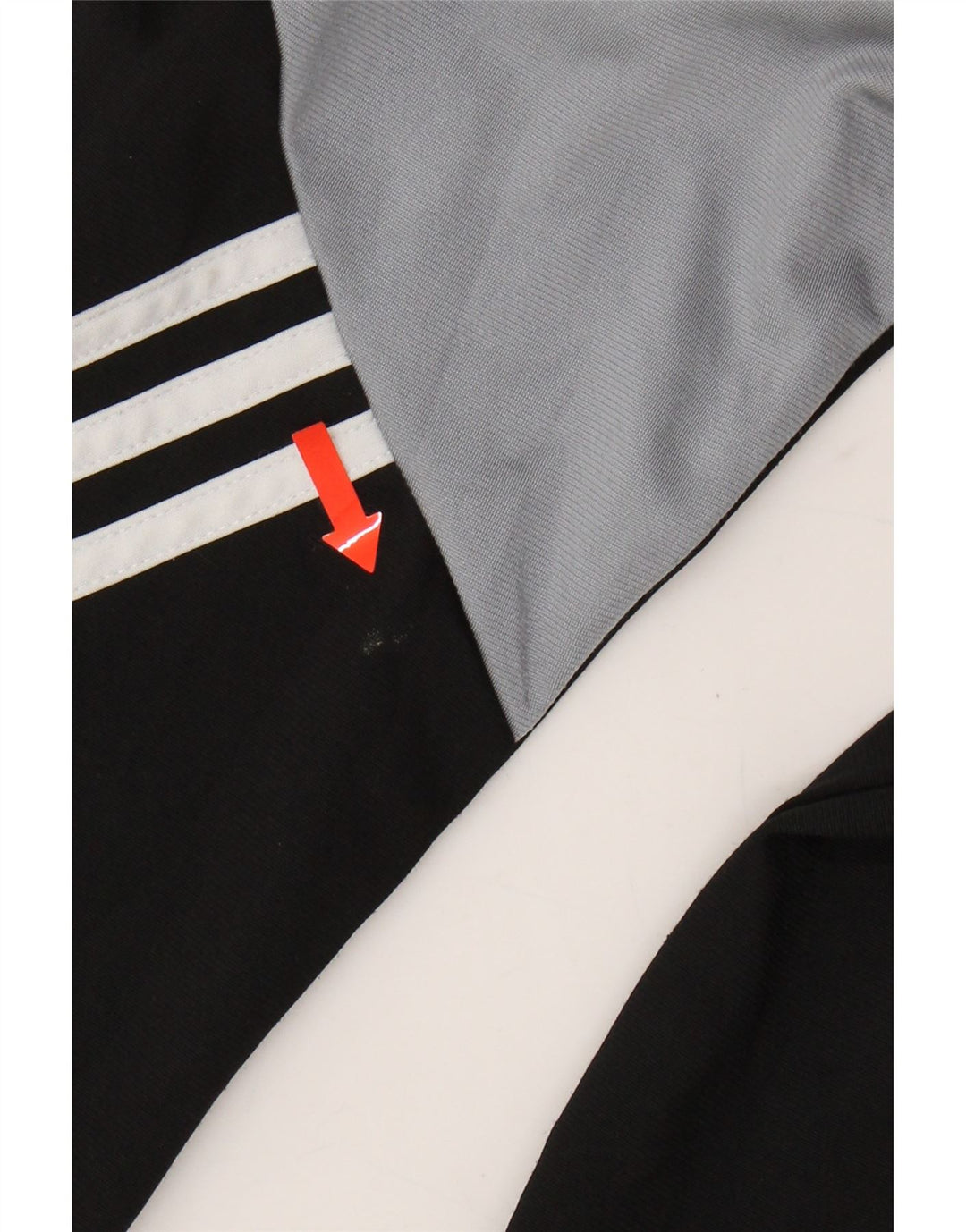 ADIDAS Mens Tracksuit Top Jacket XS Black Colourblock Polyester Vintage Adidas and Second-Hand Adidas from Messina Hembry 