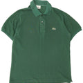 LACOSTE Mens Polo Shirt Size 3 Small Green Cotton