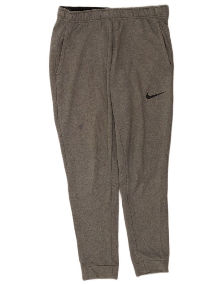 Nike Mens Dri Fit Standard Fit Tracksuit Trousers Joggers Medium Grey