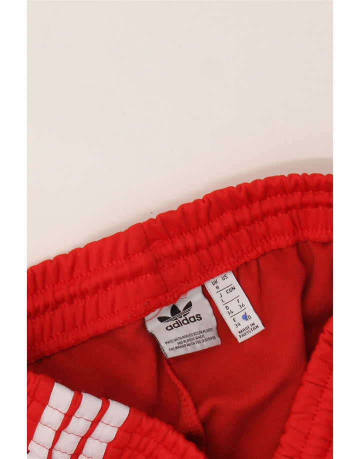 Adidas Womens Tracksuit Trousers UK 8 Small  Red