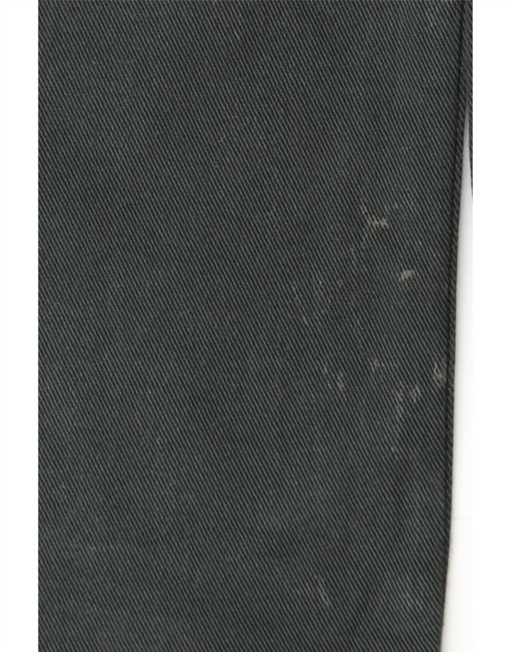 LEVI'S Mens 514 Straight Jeans W36 L32 Black Cotton