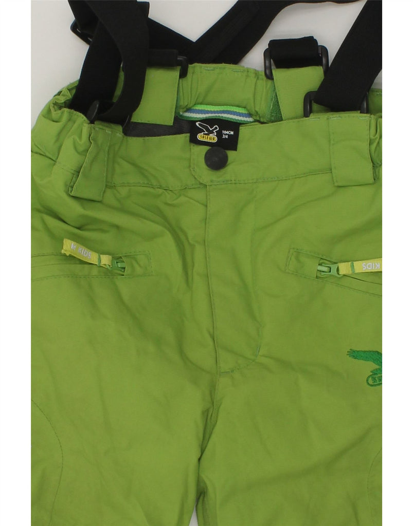 SALEWA Boys Windbreaker Trousers 3-4 Years W22 L15  Green Polyamide | Vintage SALEWA | Thrift | Second-Hand SALEWA | Used Clothing | Messina Hembry 