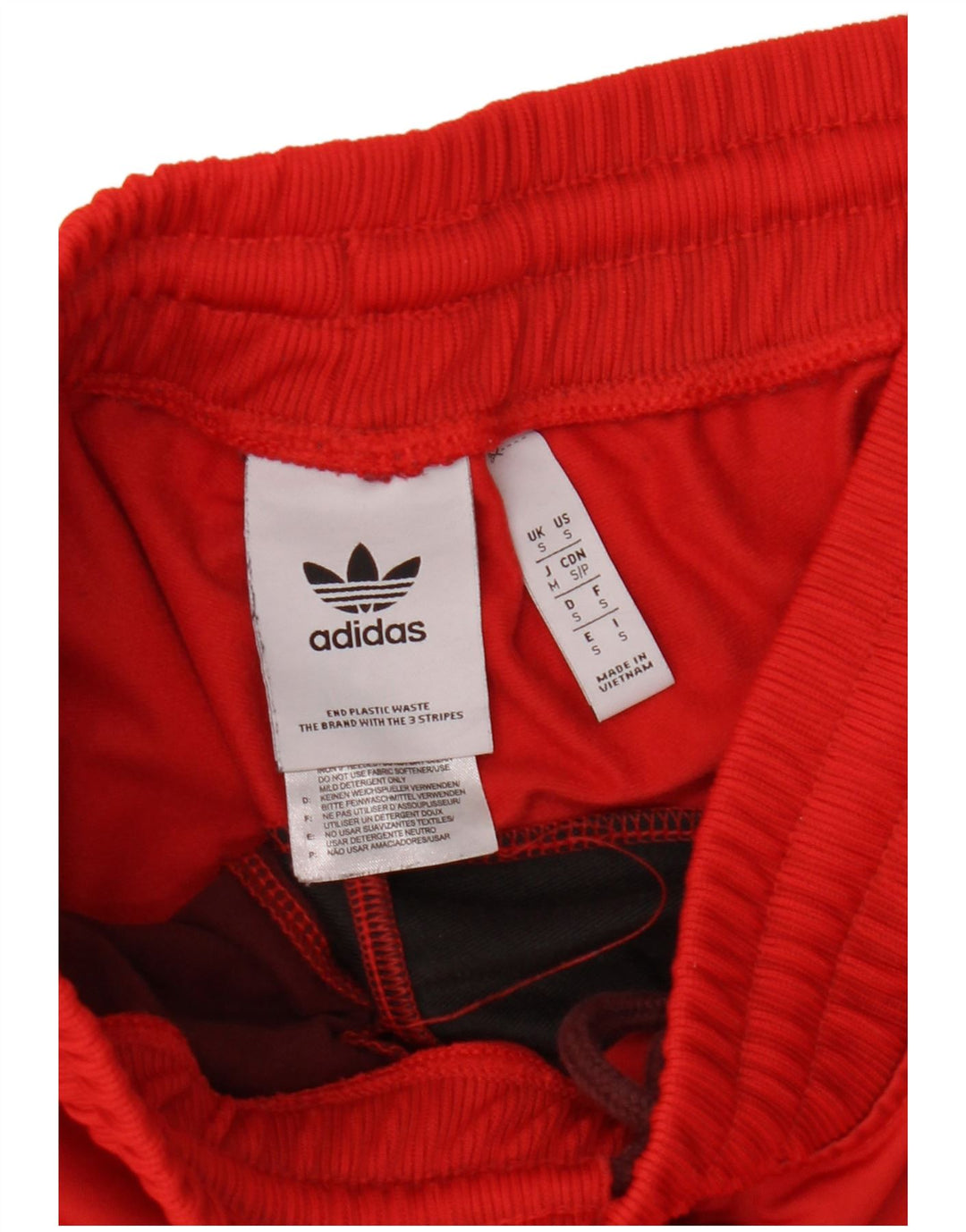 Adidas Mens Tracksuit Trousers Small  Red Colourblock Polyester