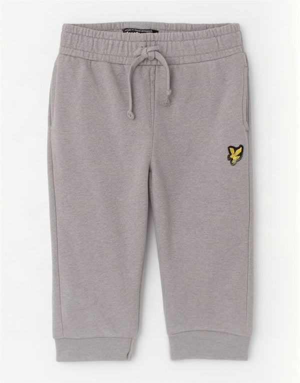 Lyle & Scott Baby Boys Joggers Tracksuit Trousers 12-18 Months Grey Cotton