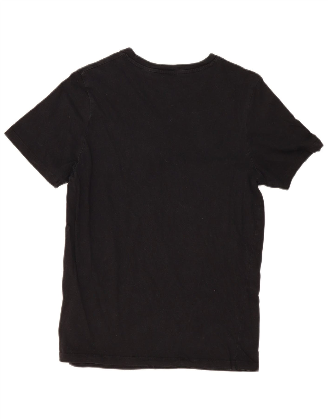 Jack & Jones Mens Graphic T-Shirt Top Medium Black Cotton