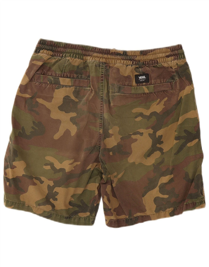 VANS Mens Chino Shorts Medium W30  Khaki Camouflage Cotton
