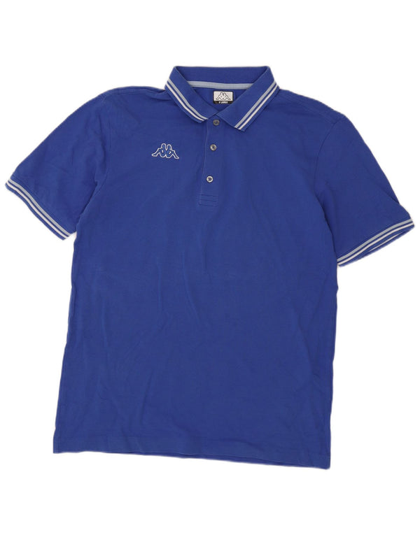 Kappa Mens Polo Shirt XL Blue Cotton