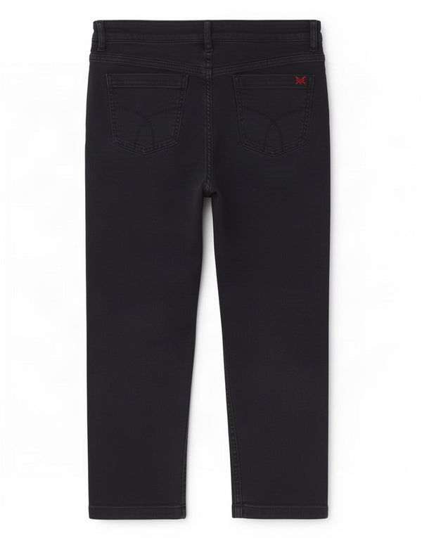 Crew Clothing Womens Cropped Jeans UK 16 Large W34 L24 Navy Blue Cotton
