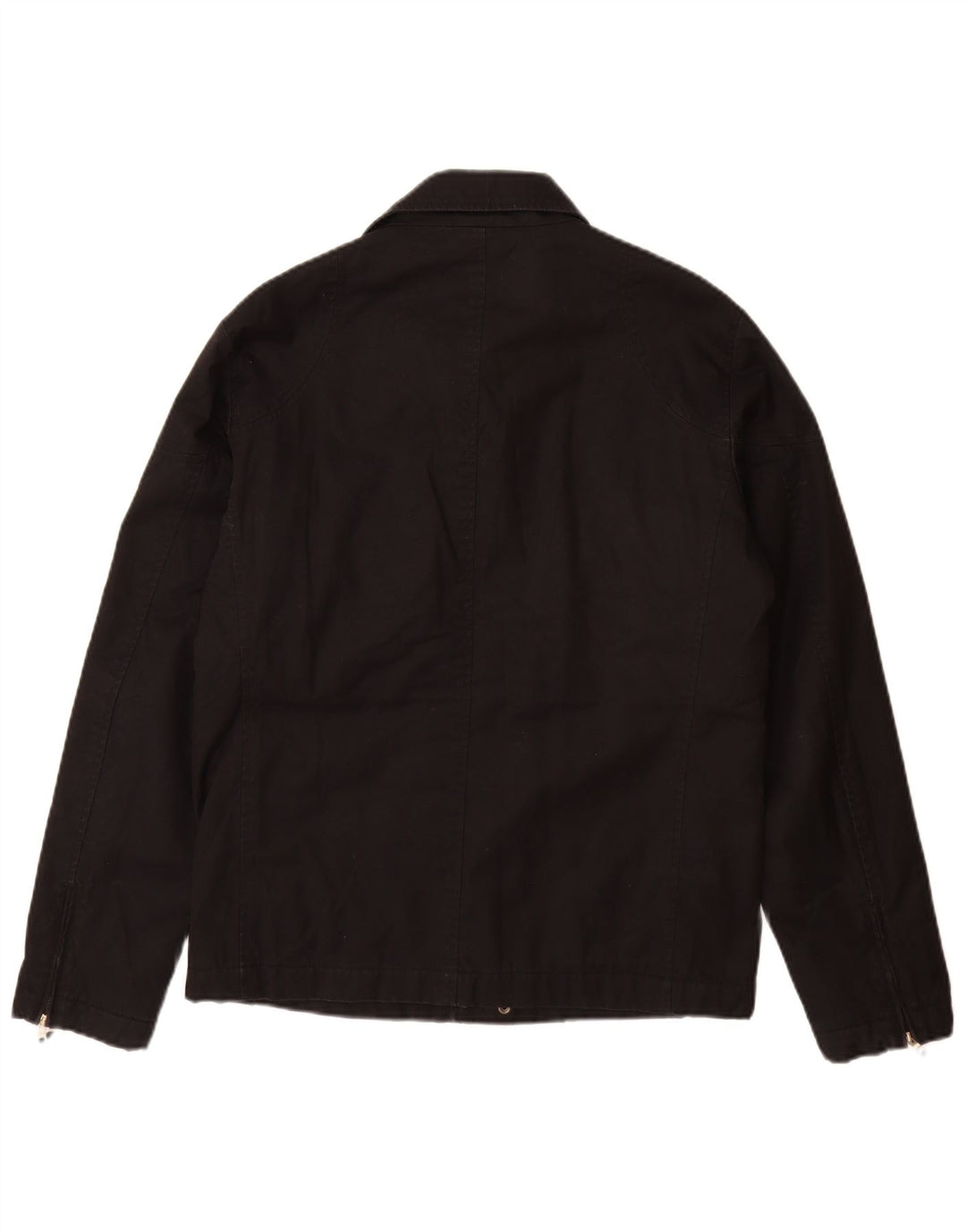 ZARA Mens Utility Jacket UK 38 Medium Black Cotton