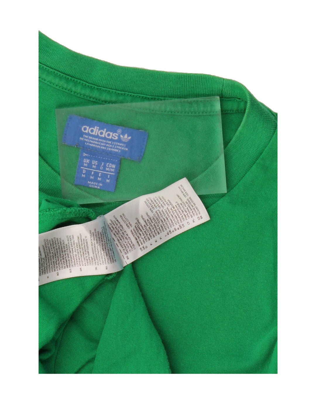 ADIDAS Mens Graphic T-Shirt Top Medium Green Cotton Vintage Adidas and Second-Hand Adidas from Messina Hembry 