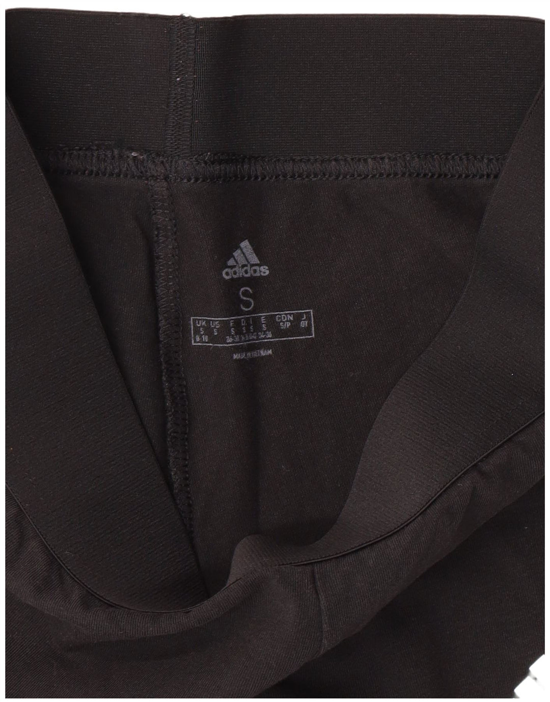 ADIDAS Womens Leggings UK 8/10 Small  Black