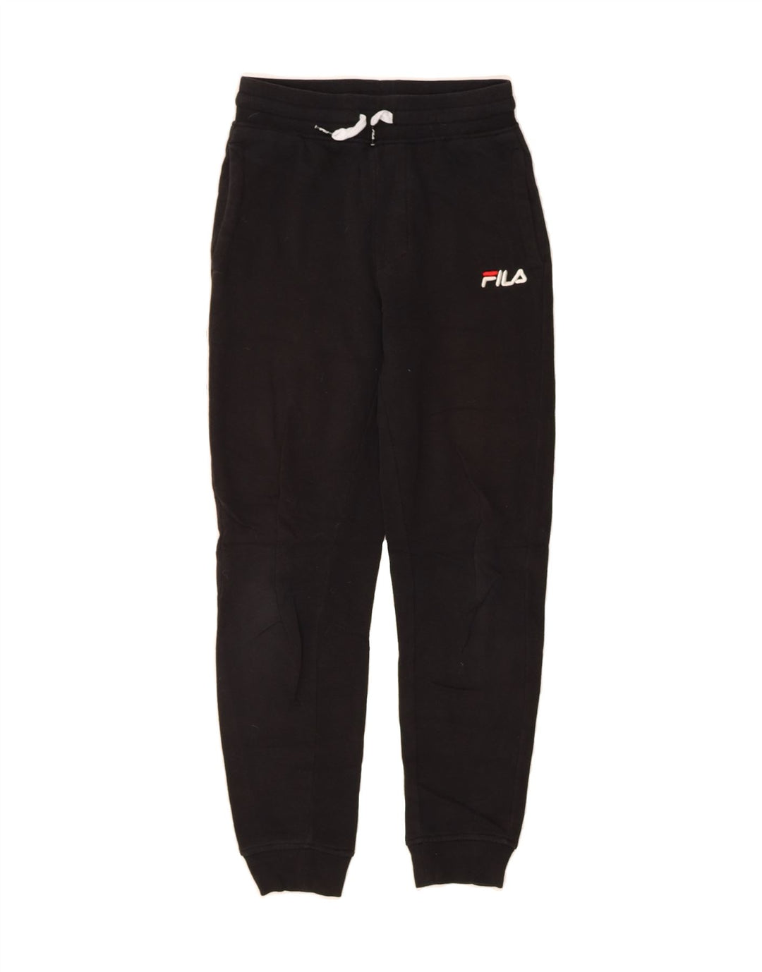 FILA Boys Tracksuit Trousers Joggers 7-8 Years Medium Black Cotton Vintage Fila and Second-Hand Fila from Messina Hembry 