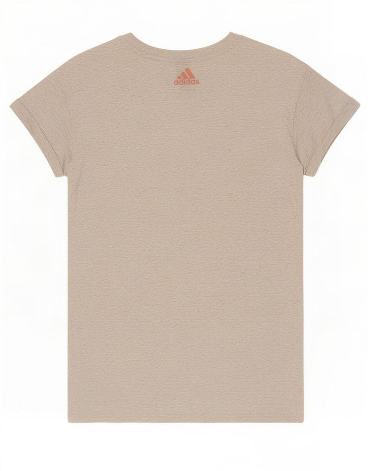 Adidas Womens Graphic T-Shirt Top UK 14 Medium Grey