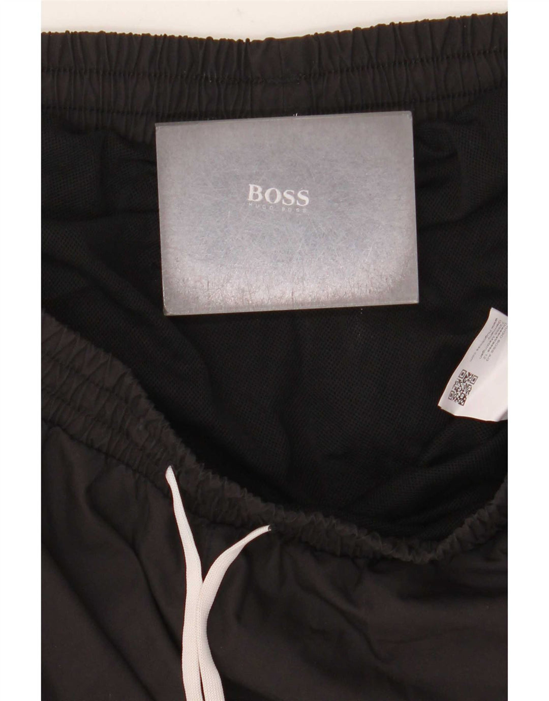 Hugo Boss Mens Graphic Swimming Shorts Large Black Polyester