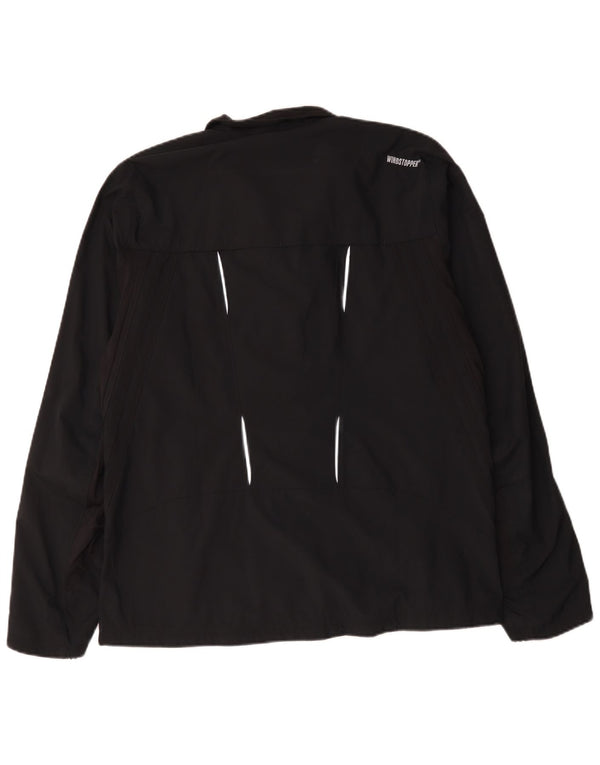 ADIDAS Mens Clima Proof Rain Jacket UK 40 Large Black Polyester