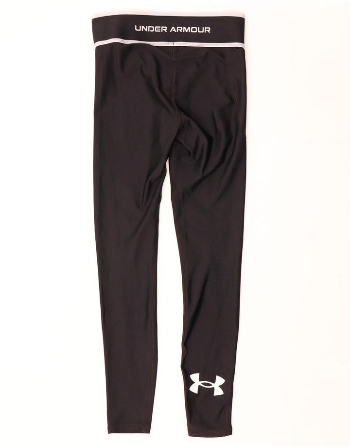 Under Armour Womens Graphic Leggings UK 10 Small Black