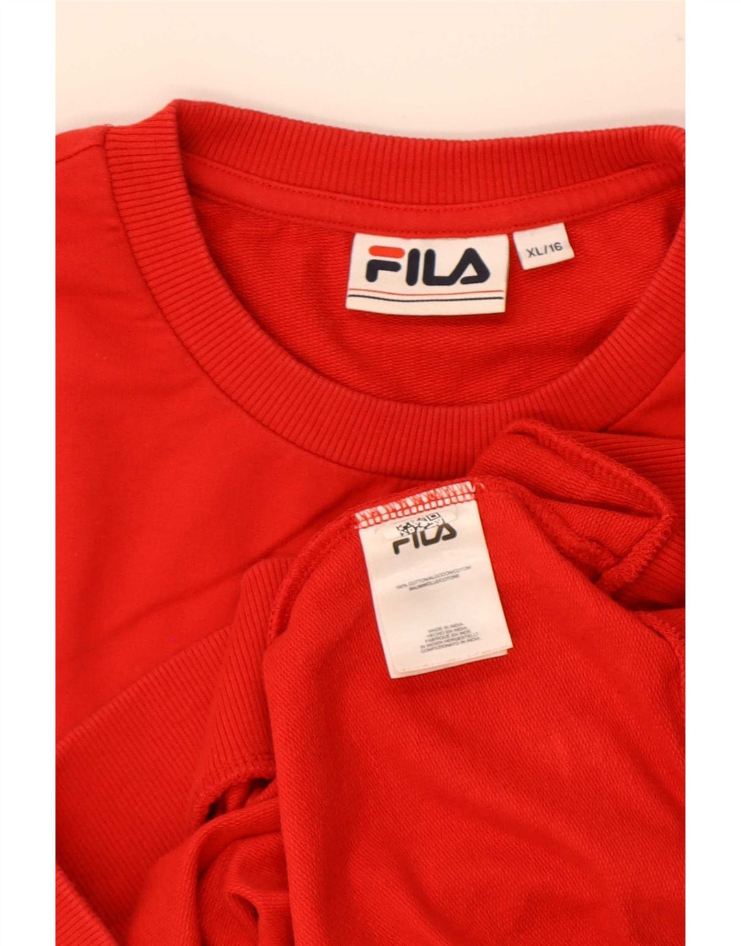 Fila Womens Sweatshirt Jumper UK 18 XL Red Cotton