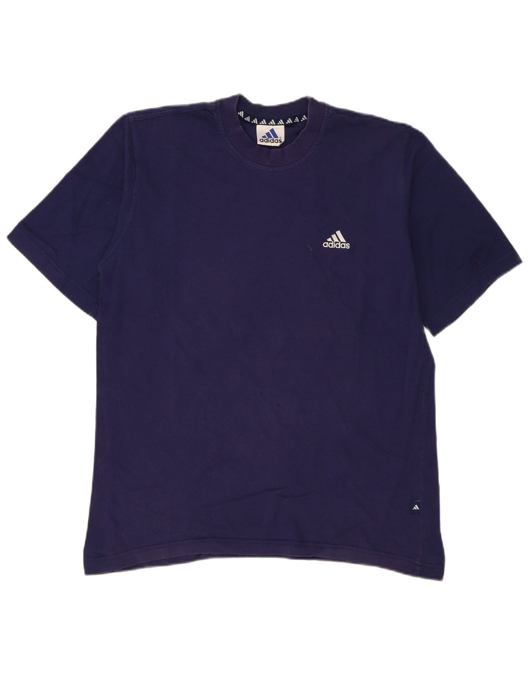 Adidas Mens T-Shirt Top Medium Navy Blue