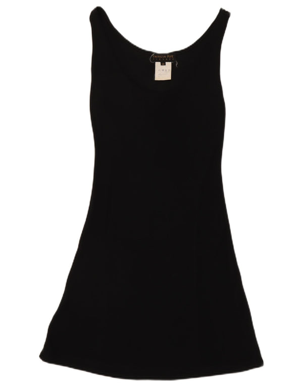 Patrizia Pepe Womens See Through Sleeveless Basic Dress IT 42 Medium Black
