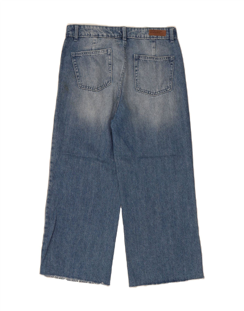 BENETTON Womens Wide Leg Cropped Jeans W30 L24 Blue Vintage Benetton and Second-Hand Benetton from Messina Hembry 