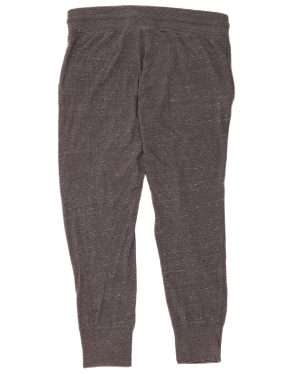 NIKE Womens Tracksuit Trousers Joggers UK 6 XS Grey Flecked Cotton