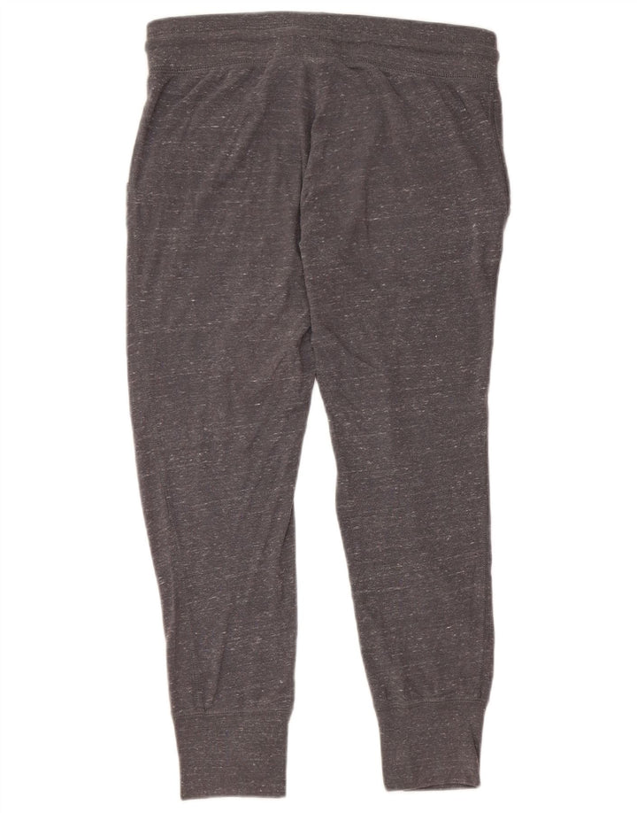NIKE Womens Tracksuit Trousers Joggers UK 6 XS Grey Flecked Cotton