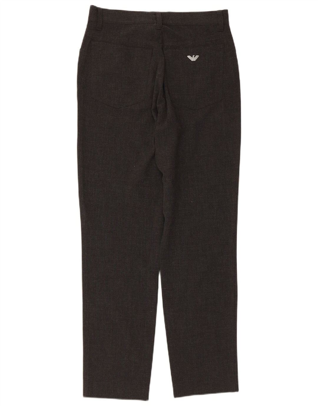 ARMANI Womens Tapered Casual Trousers W28 L28 Grey Polyester