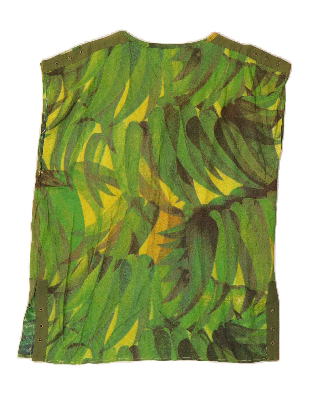 VINTAGE Womens Oversized Graphic Sleeveless Blouse Top US 2 XS Green Vintage Vintage and Second-Hand Vintage from Messina Hembry 