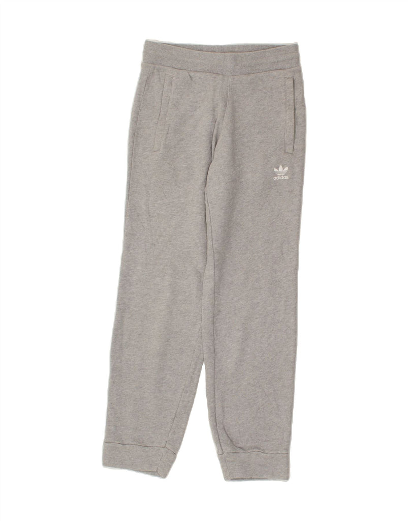 ADIDAS Mens Tracksuit Trousers Joggers Small Grey Cotton | Vintage Adidas | Thrift | Second-Hand Adidas | Used Clothing | Messina Hembry 