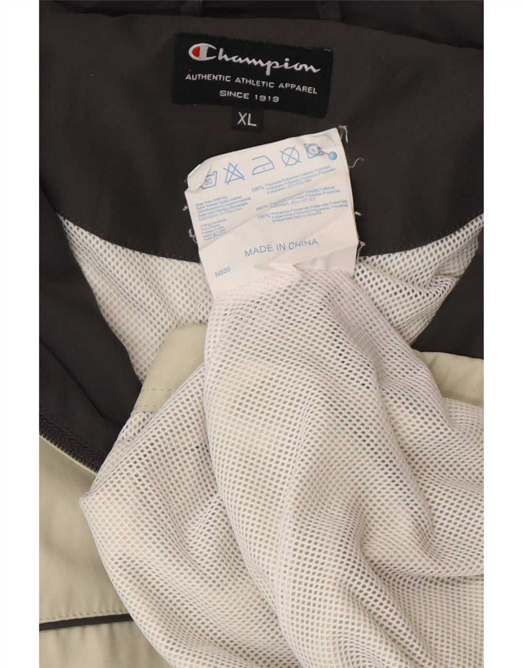 CHAMPION Mens Tracksuit Top Jacket XL Green Polyester