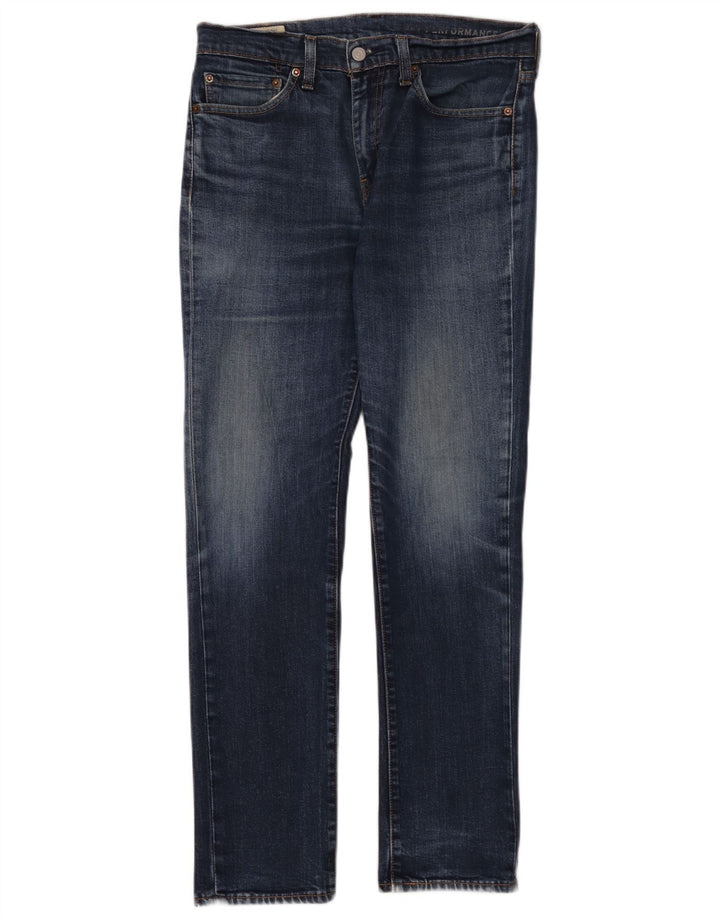 Levi's Mens 511 Slim Jeans W32 L32 Navy Blue Cotton