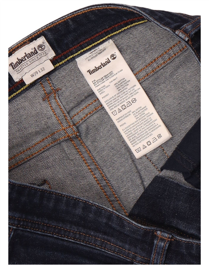 Timberland Mens Slim Jeans W29 L32 Navy Blue Cotton