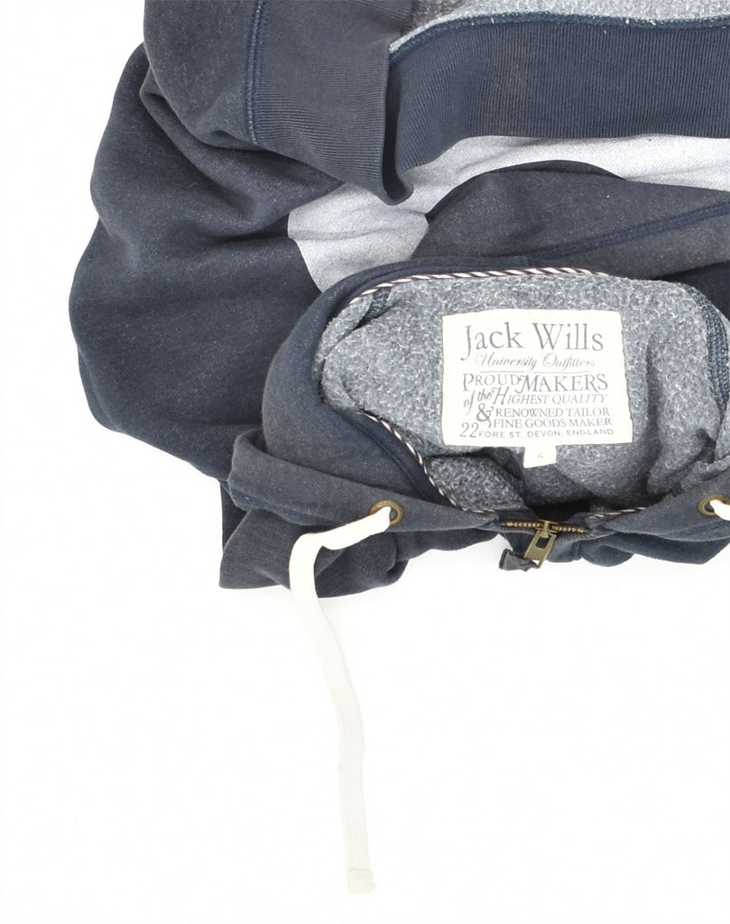 JACK WILLS Mens Zip Hoodie Sweater Small Grey Cotton | Vintage Jack Wills | Thrift | Second-Hand Jack Wills | Used Clothing | Messina Hembry 