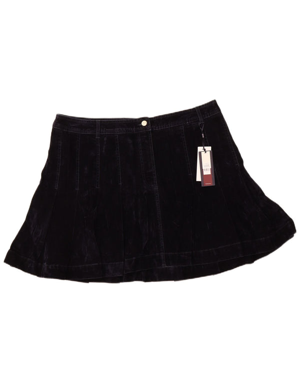 TOMMY HILFIGER Womens Low Waist Mini Skirt EU 50 3XL W40  Navy Blue Cotton