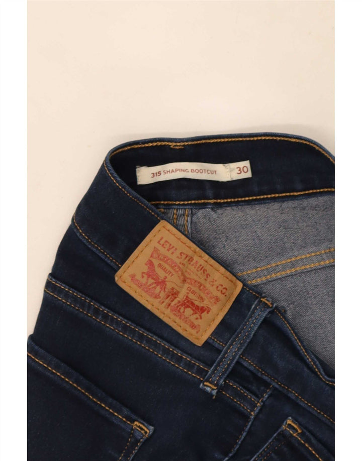 Levi's Womens 315 Shaping Bootcut Jeans W30 L30 Navy Blue