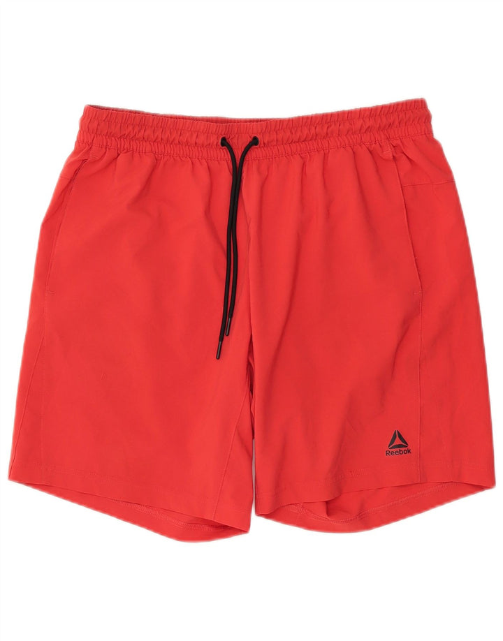 Reebok Mens Sport Shorts Large  Red Polyester