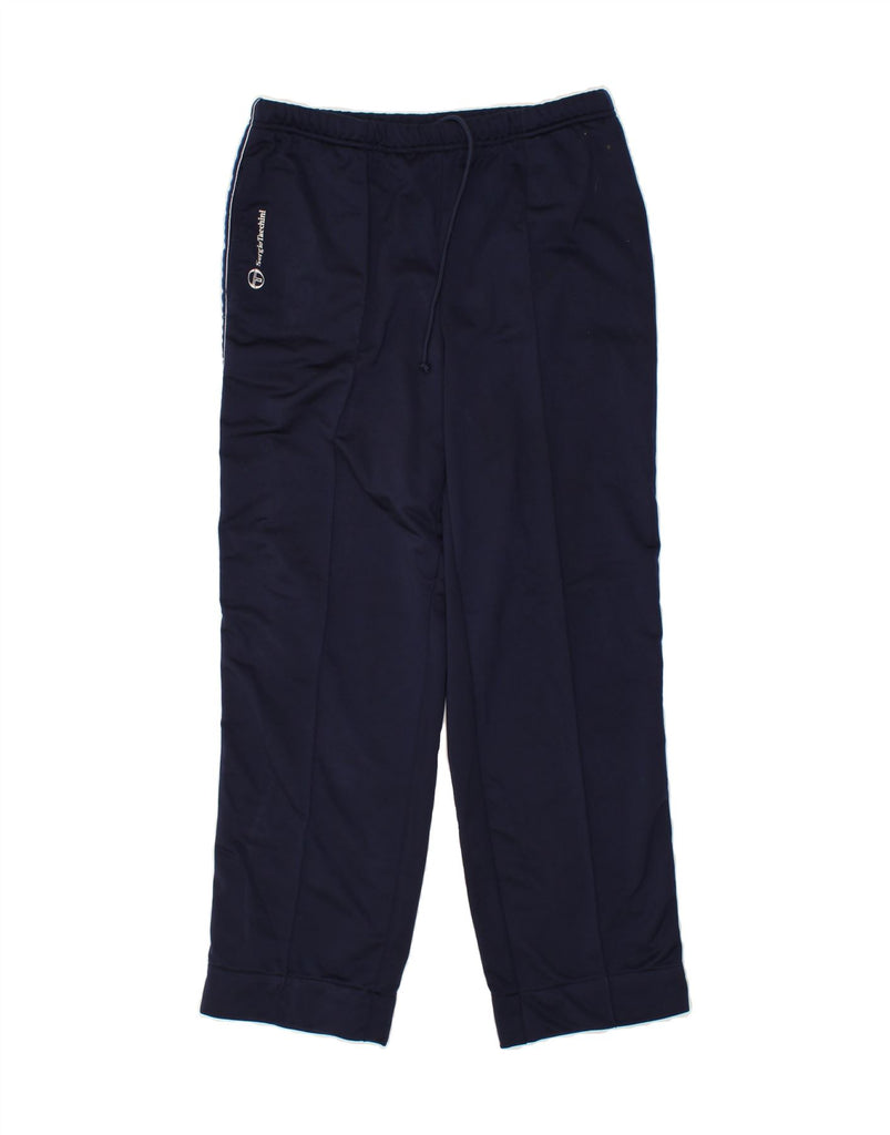 SERGIO TACCHINI Mens Tracksuit Trousers IT 50 Medium Navy Blue | Vintage Sergio Tacchini | Thrift | Second-Hand Sergio Tacchini | Used Clothing | Messina Hembry 