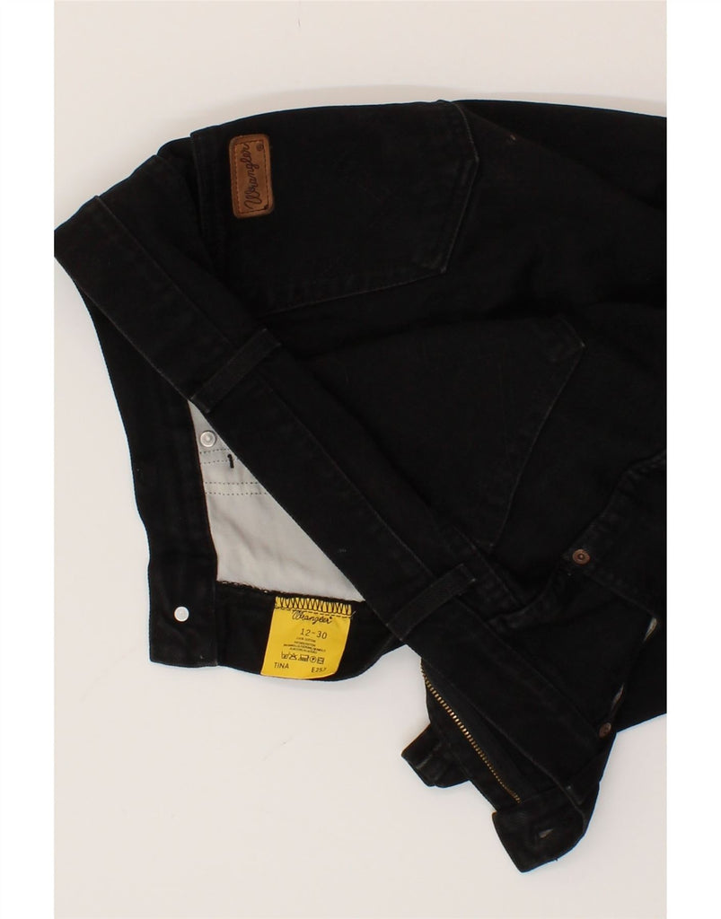 WRANGLER Womens TIna Bootcut Jeans US 12 Large W30 L30 Black Cotton Vintage Wrangler and Second-Hand Wrangler from Messina Hembry 