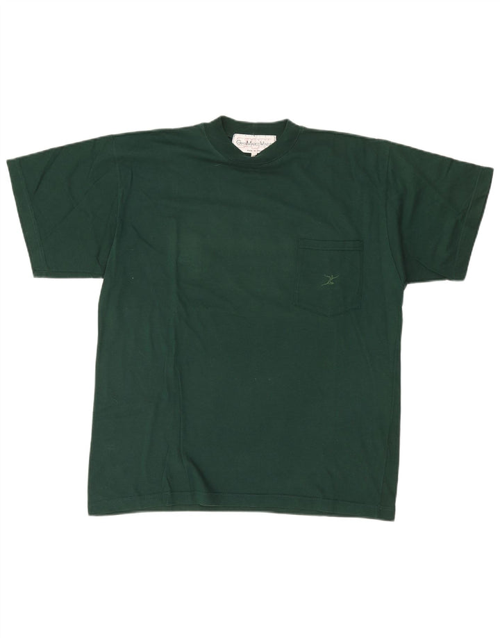 GIAN MARCO VENTURI Mens Graphic T-Shirt Top Small Green Cotton